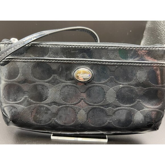 COACH Patent Leather Embossed Large Wristlet - Picture 7 of 7